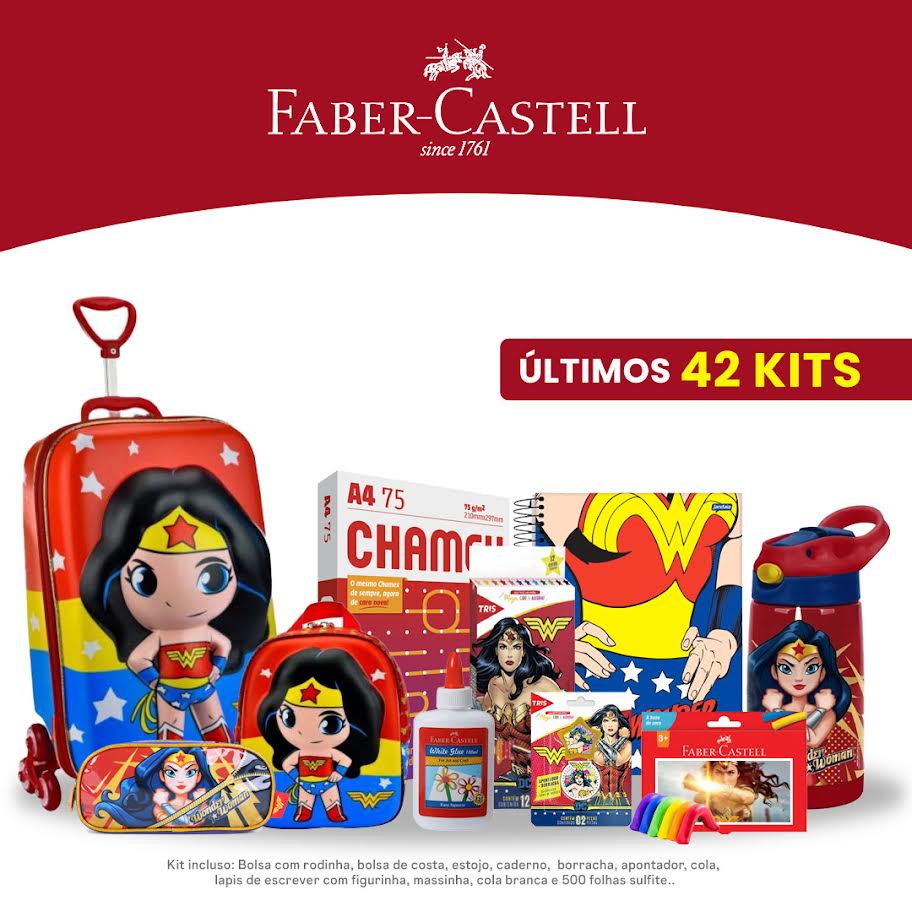 Kit Escolar Mulher Maravilha